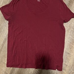 a new day Women's Deep Red Short Sleeve Tee
